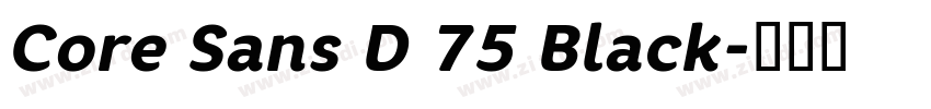 Core Sans D 75 Black字体转换